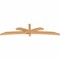 Ekena Millwork Davenport Timber Gable Bracket, Western Red Cedar, 96"W x 24"H x 3 1/2"D x 3 1/2"F, 6/12 Pitch GBW096X24X0404DAV00SWR - alternate 5